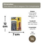 Multímetro Portátil Digital Display LCD - Preta - Imagem 3