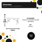 Mesa Dobrável alta densidade