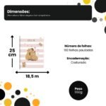 Caderno Costurado Capivara com 160 Folhas - Sortido
