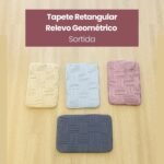 Tapete Retangular Relevo Geométrico - Sortida