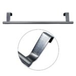 Suporte Porta Toalha De Banho Toalheiro Reto Aço Inox - Imagem 2