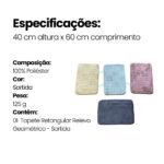 Tapete Retangular Relevo Geométrico - Sortida - Imagem 2