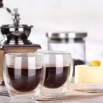 Conjunto 2 Copos Vidro Parede Dupla 80ml