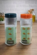 Conjunto 4 Potes Redodndo de Vidro com Tampa - Imagem 2