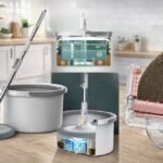 Mop Giratório com Balde e 2 Refil - Branca