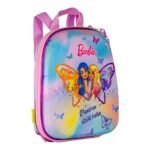 Mochila Infantil Barbie Borboleta Tamanho P - Multicolorida
