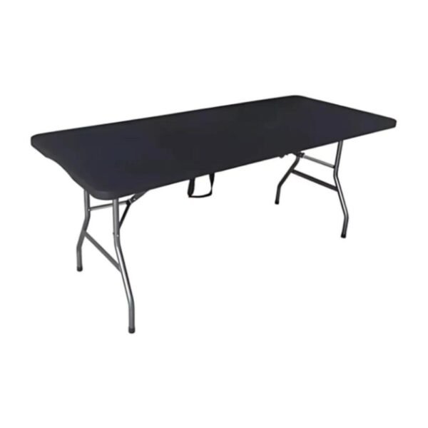 Mesa Dobrável Camping 180cm - Preta