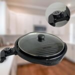 Grill Elétrico Redondo Premium com Termostato 127V - Preta - Imagem 2