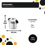 Panela de Pressão 20 litros Profissional com Fechamento Externo - Imagem 5