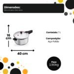 Panela de Pressão 7 Litros Fechamento Externo - Imagem 6