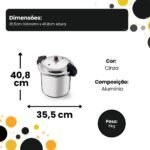 Panela de Pressão com Fechamento Externo 24 Litros - Imagem 4
