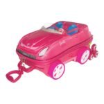 Mala Infantil Barbie Conversível 3D com Rodinhas - Rosa - Imagem 2