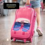 Mala Infantil Barbie Conversível 3D com Rodinhas - Rosa