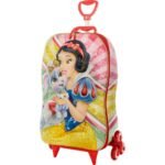 Mala Infantil Branca de Neve 3D com Rodinhas - Multicolorida - Imagem 4