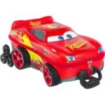 Mala Infantil Cars McQueen 3D com Rodinhas - Vermelha - Imagem 2