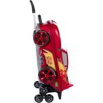 Mala Infantil Cars McQueen 3D com Rodinhas - Vermelha - Imagem 4