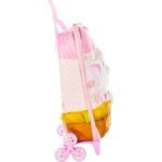 Mala Infantil Gatinha Marie 3D com Rodinhas - Rosa - Imagem 2