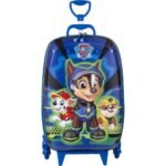 Mala Infantil Harry Patrulha Canina 3D com Rodinhas - Azul - Imagem 4