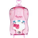 Mala Infantil Hello Kitty 3D com Rodinhas - Rosa