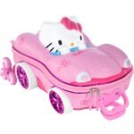 Mala Infantil Hello Kitty 3D com Rodinhas - Rosa - Imagem 2