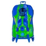 Mala Infantil Hot Wheels 3D com Rodinhas - Multicolorida - Imagem 2