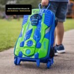 Mala Infantil Hot Wheels 3D com Rodinhas - Multicolorida - Imagem 5