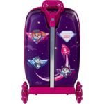 Mala Infantil Patrulha Canina 3D com Rodinhas - Roxa - Imagem 4