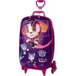 Mala Infantil Patrulha Canina 3D com Rodinhas - Roxa - Imagem 5