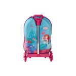 Mala Infantil Pequena Sereia 3D com Rodinhas - Verde - Imagem 2
