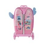 Mala Infantil Stitch 3D com Rodinhas - Rosa - Imagem 3