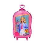 Mala Infantil Barbie 3D com Rodinhas - Rosa - Imagem 2