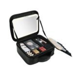 Necessaire Com Alça Espelho Portátil Para Maquiagens e Cosméticos - Imagem 2