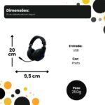 Headset Gamer RGB Gaming ACG2510 - Preto - Imagem 4