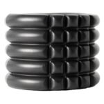 Mini Rolo de Liberação Miofascial Com Ranhuras - Preto e Laranja