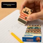 Kit 24 Borrachas Careca Divertida