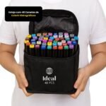 Estojo com 48 Canetas de Colorir Hidrográficas