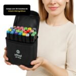 Estojo com 36 Canetas de Colorir Hidrográficas - Imagem 3