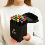 Estojo com 24 Canetas de Colorir Hidrográficas