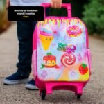 Mochila de Rodinhas Infantil Sweeties - Rosa - Imagem 3