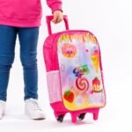 Mochila de Rodinhas Infantil Sweeties - Rosa - Imagem 5