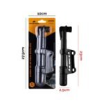 Bomba de Ar Portátil para Bicicleta - Preta - Imagem 3