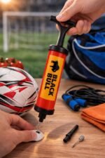 Bomba de Ar Manual com Bico - Amarela - Imagem 2