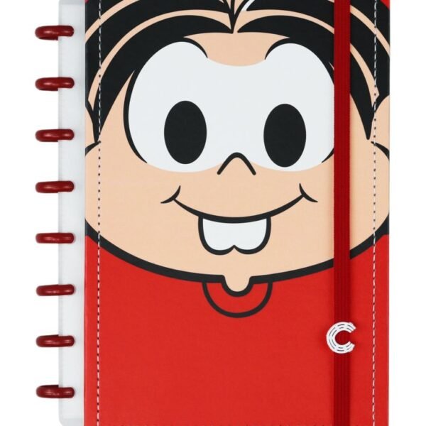 Caderno Inteligente SD Mônica Pequeno 80 Folhas - Vermelha