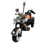 Moto Elétrica Infantil 12V Chopper Sirene Branca - Imagem 3