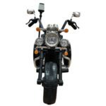 Moto Elétrica Infantil 12V Chopper Sirene Branca - Imagem 4