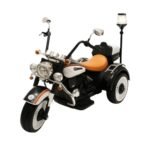 Moto Elétrica Infantil 12V Chopper Sirene Branca - Imagem 5