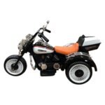 Moto Elétrica Infantil 12V Chopper Sirene Branca - Imagem 7