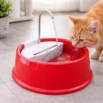Fonte Bebedouro Gatos Cães Automático Joy Furacão Pet Bivolt - VERMELHA - Imagem 4