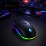 Mouse Óptico para Computador Com Fio - Preta