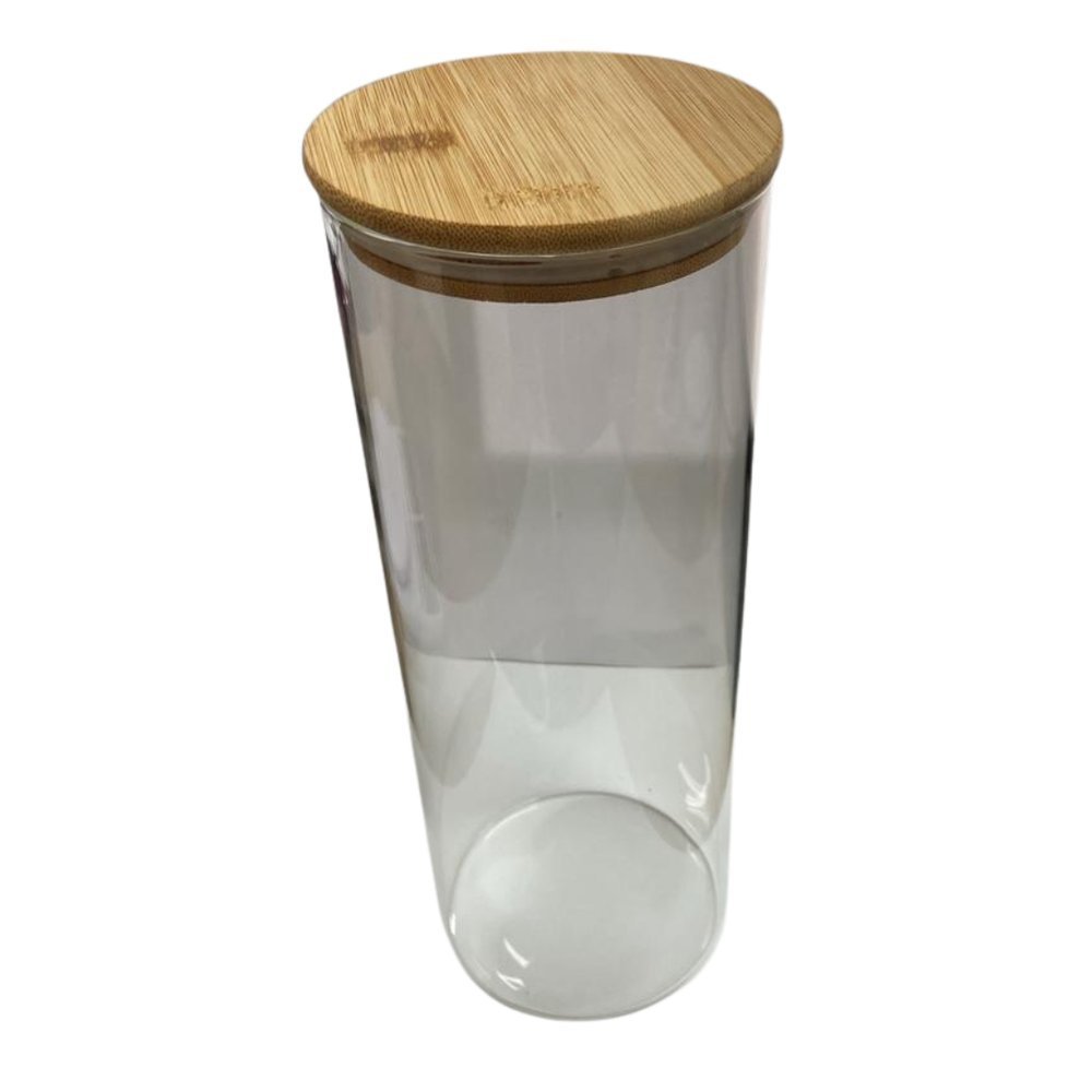 15492048724-15492041882-pote-de-hermetico-vidro-borossilicato-liso-com-tampa-de-bambu-1-8l-imagem-1.jpg Pote de Hermetico Vidro Borossilicato Liso com Tampa de Bambu 1,8L - Imagem 1